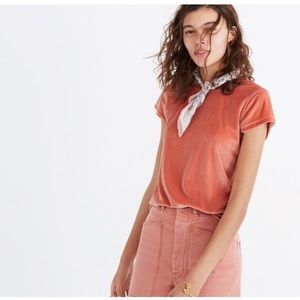 Madewell Velvet Crewneck Tee Medium